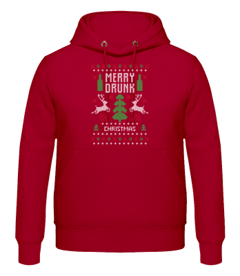 Merry Drunk Christmas - Sweat à capuche Homme - Baies - Devant