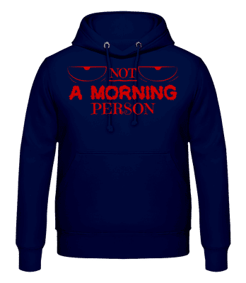 Not A Morning Person 1 - Men's Hoodie - Navy - Front