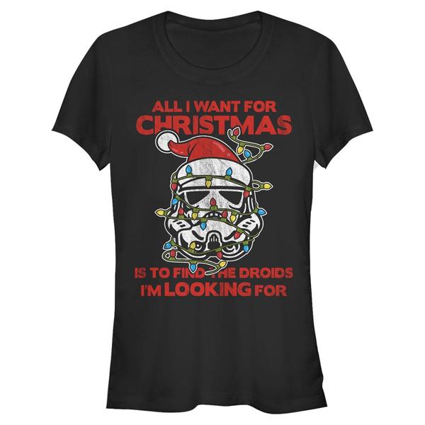 Aperçu: Star Wars - Stormtrooper Christmas Trooper - Christmas - Femme T-shirt - Noir - Devant