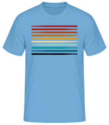 Drumsticks - T-shirt standard Homme - Bleu clair - Devant