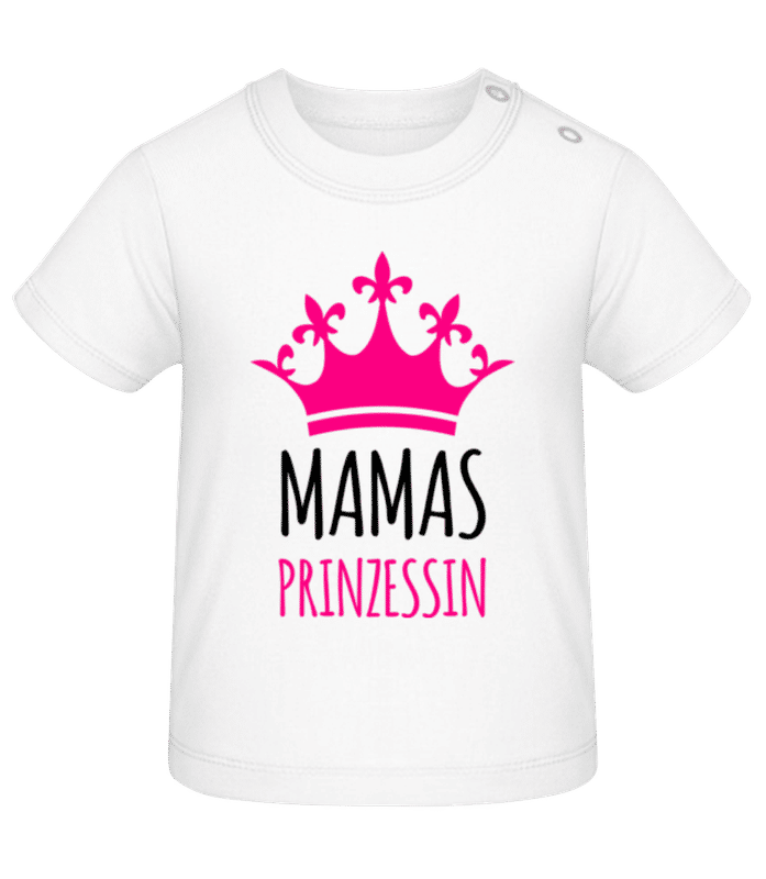 Vorschau: Mamas Prinzessin - Baby T-Shirt - Weiß - Vorne