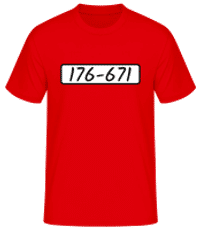 Beagle Boys 176-671 - Men's Basic T-Shirt - Red - Front
