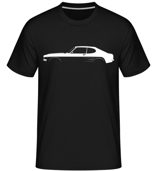 'Ford Capri Mk I' Silhouette -  T-Shirt Shirtinator homme - Noir - Devant