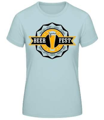 Beer Fest - Camiseta para mujer B&C - Verde menta - delante