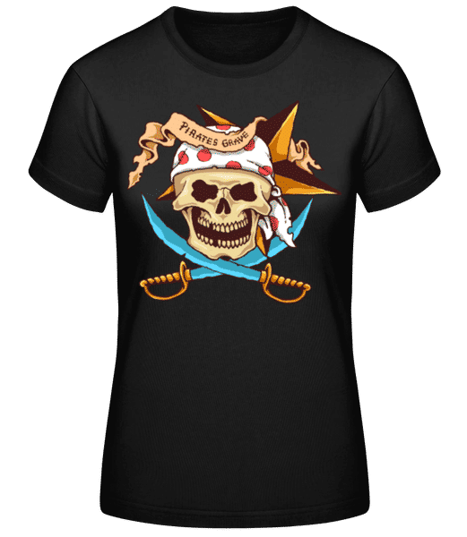 Aperçu: Pirate Grave - T-shirt standard Femme - Noir - Devant