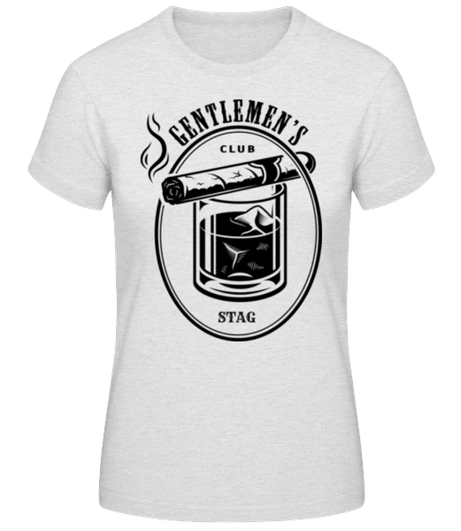 Vorschau: Gentlemen's Club STAG Black - Frauen T-Shirt B&C - Grau meliert - Vorne
