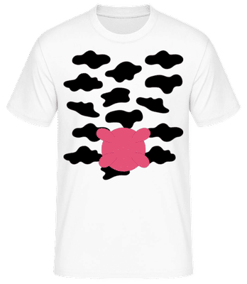 Kráva - Pánské basic tričko - Bílá - Napřed