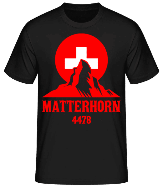 Aperçu: Matterhorn 4478 - T-shirt standard Homme - Noir - Devant