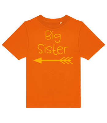 Big Sister Pfeil - Detské tričko B&C - Oranžová - Predné