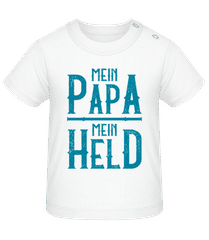 Mein Papa Mein Held Türkis · Baby Bio T-Shirt