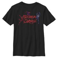 Marvel - Spider-Man - Gruppe Maximum Carnage Title Screen - Kinder T-Shirt - Schwarz - Vorne