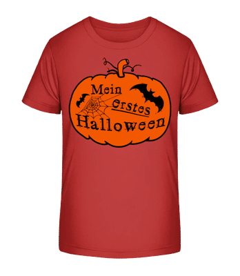 Mein Erstes Halloween - Kinder Bio T-Shirt Stanley Stella 2.0 - Rot - Vorne