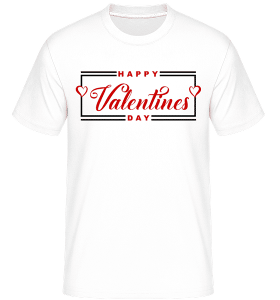 Preview: Happy Valentines Day -  Shirtinator Men's T-Shirt - White - Front