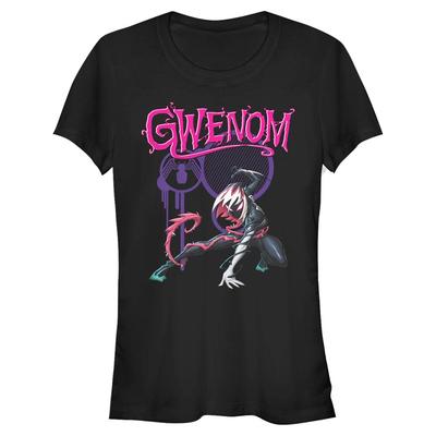 Marvel - Spider-Gwen Gwenom And Icon - Women's T-Shirt - Black - Front