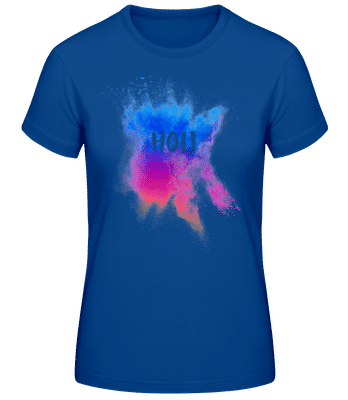 Holi Color Bomb - Frauen Basic T-Shirt - Royalblau - Vorne