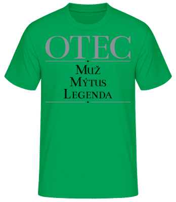 Otec Muz mýtus Legenda - Pánske tričko B&C - Irish green - Predné