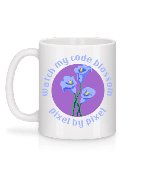 Aperçu: Watch My Code Blossom - Mug en céramique blanc - Blanc - Derrière