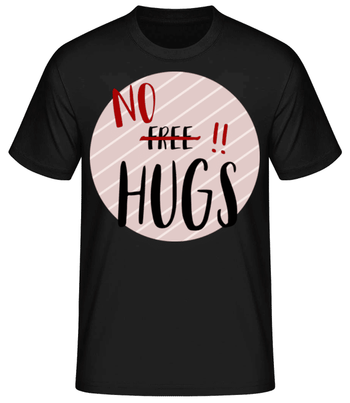 Náhled: žádné Hugs - Pánské basic tričko - Černá - Napřed