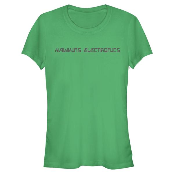 Netflix - Stranger Things - Hawkins Electronics - Femme T-shirt - Vert irlandais - Devant