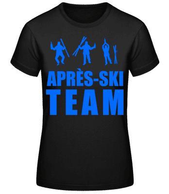 Apre`s Ski Team Letters - Frauen Basic T-Shirt - Schwarz - Vorne