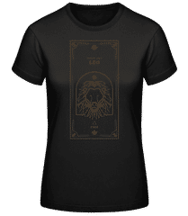 Art Deco Zodiac Sign Leo · Frauen Basic T-Shirt