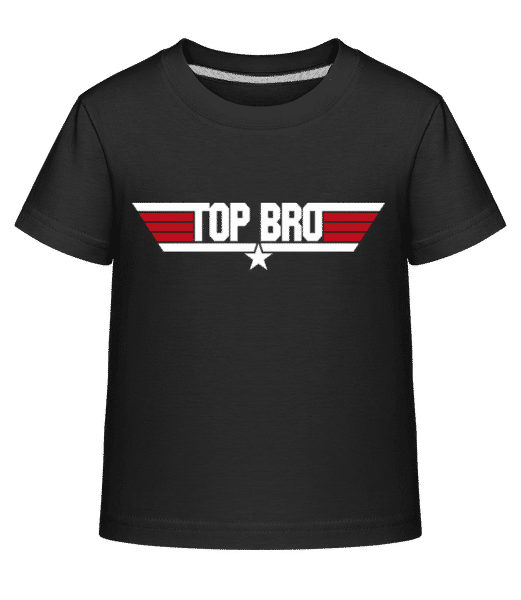 Aperçu: Top Bro - T-shirt shirtinator Enfant - Noir - Devant