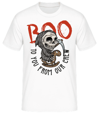 Boo to you from our crew - T-shirt standard Homme - Blanc - Devant