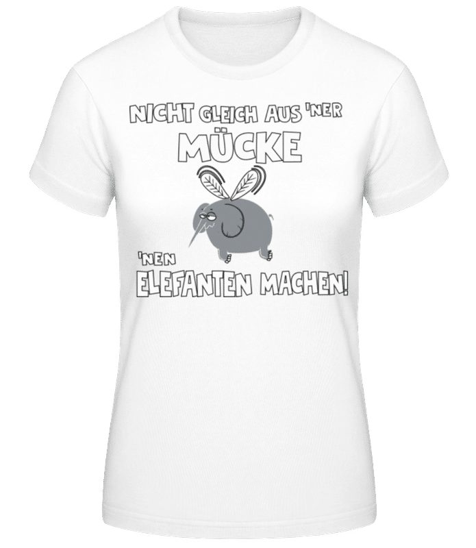 Vorschau: Eine Mücke Aus Einem - Frauen T-Shirt B&C - Weiß - Vorne
