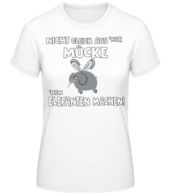 Eine Mücke Aus Einem - Frauen T-Shirt B&C - Weiß - Vorne