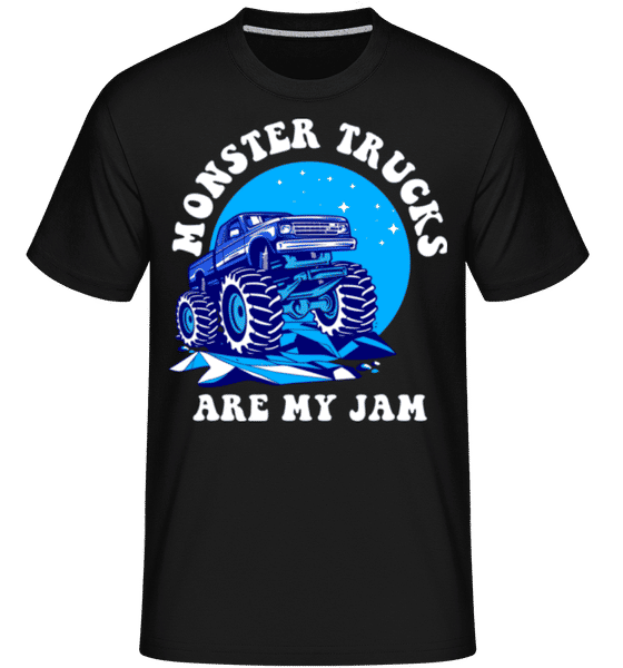 Aperçu: Monster Trucks Are My Jam -  T-Shirt Shirtinator homme - Noir - Devant