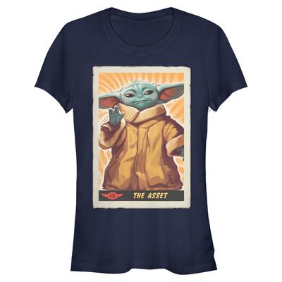 Star Wars - The Mandalorian - The Child The Asset Poster - Frauen T-Shirt - Marine - Vorne