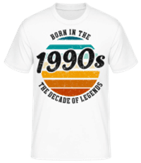 1990 The Decade Of Legends - T-shirt standard Homme - Blanc - Devant