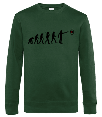 Evolution Of Shooting - Men's standard sweatshirt - Bottle green - Front