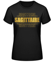 Écriture Doré Astrologique Sagittaire · T-shirt standard Femme