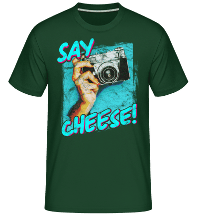 Say Cheese -  Shirtinator Men's T-Shirt - Bottle green - Front