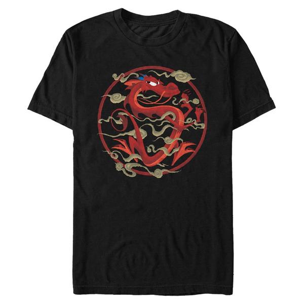 Aperçu: Disney - Mulan - Mushu Serpentine Salvation - Homme T-shirt - Noir - Devant