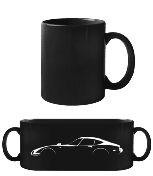 Preview: 'Toyota 2000GT' Silhouette - Black Mug - Black - Front
