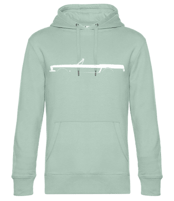 'Mustang Convertible 1964' Silhouette - Sweat à capuche premium Unisexe - Menthe verte - Devant