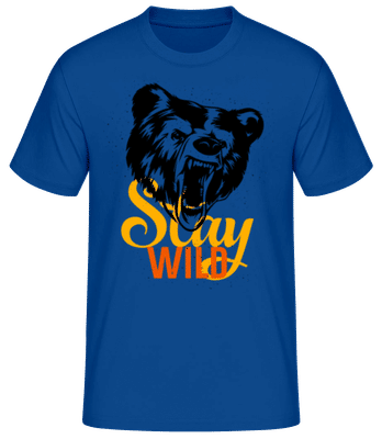 Stay Wild Red Orange - Men's Basic T-Shirt - Royal blue - Front