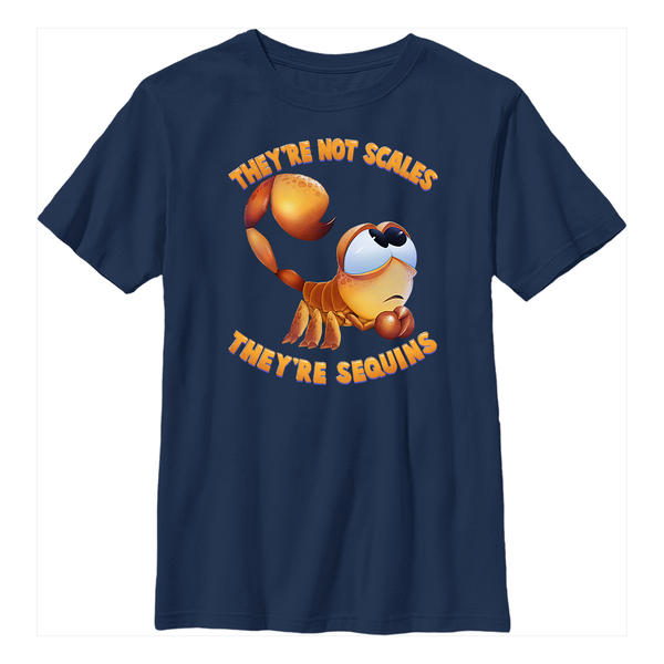 Vorschau: Netflix - Zurück ins Outback - Nigel Not Scales - Kinder T-Shirt - Marine - Vorne