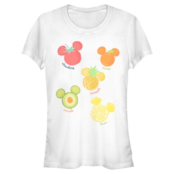 Disney Classics - Mickey Mouse - Mickey Assorted Fruit - Femme T-shirt - Blanc - Devant