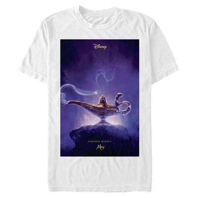 Disney - Aladdin - Lamp Aladdin Live Action Poster - Men's T-Shirt - White - Front