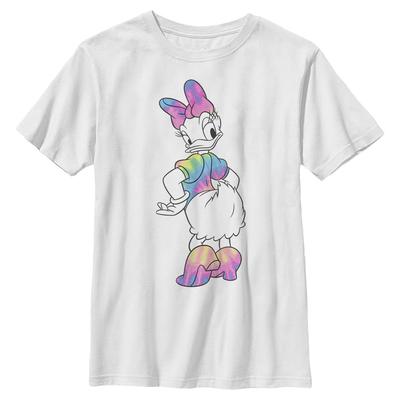 Disney - Mickey Mouse - Daisy Duck Daisy Dye - Enfant T-shirt - Blanc - Devant