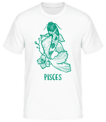Scribble Style Zodiac Sign Pisces · Men's B&C T-Shirt