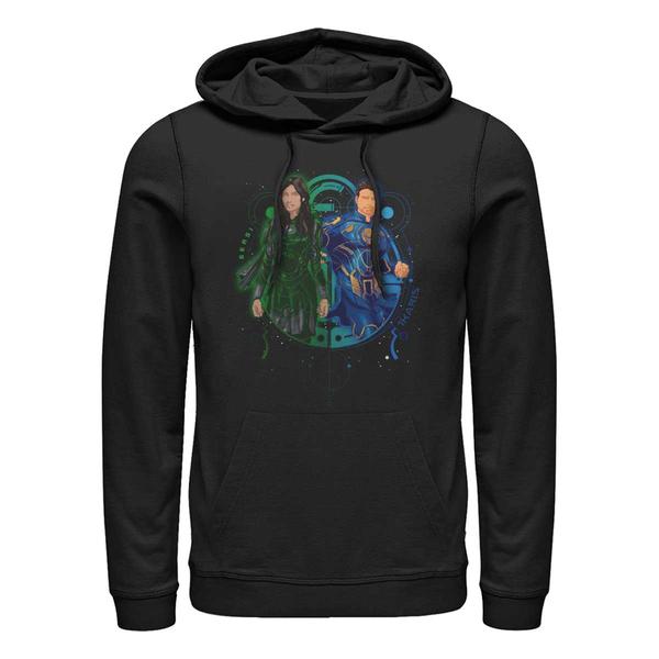 Aperçu: Marvel - Eternals - Duo Sersi Ikaris - Unisex Sweat à capuche - Noir - Devant