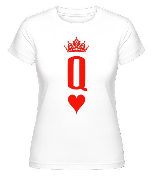 Preview: Poker Queen -  Shirtinator Women's T-Shirt - White - Front