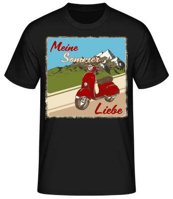 Meine Sommer Liebe - Männer Basic T-Shirt - Schwarz - Vorne