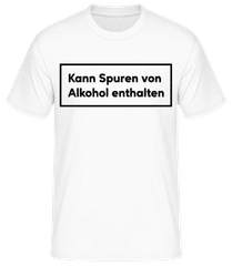Kann Spuren Von Alkohol Enthalten · Männer Basic T-Shirt