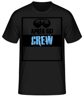 Après Ski Crew - T-shirt standard Homme - Noir - Devant