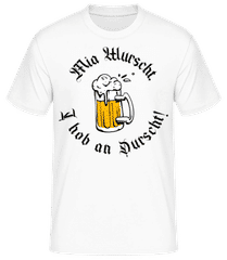 Mia Wurscht I Hob An Durscht! · Männer Basic T-Shirt